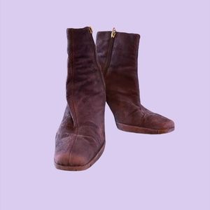 Purple Ankle Boots (9M)